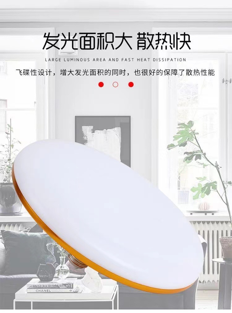 led bulbs, ultra-bright flying disc lamps, high-power energy-saving lamps for factory workshops, e27 screw bulb household lighting lamps pic 1