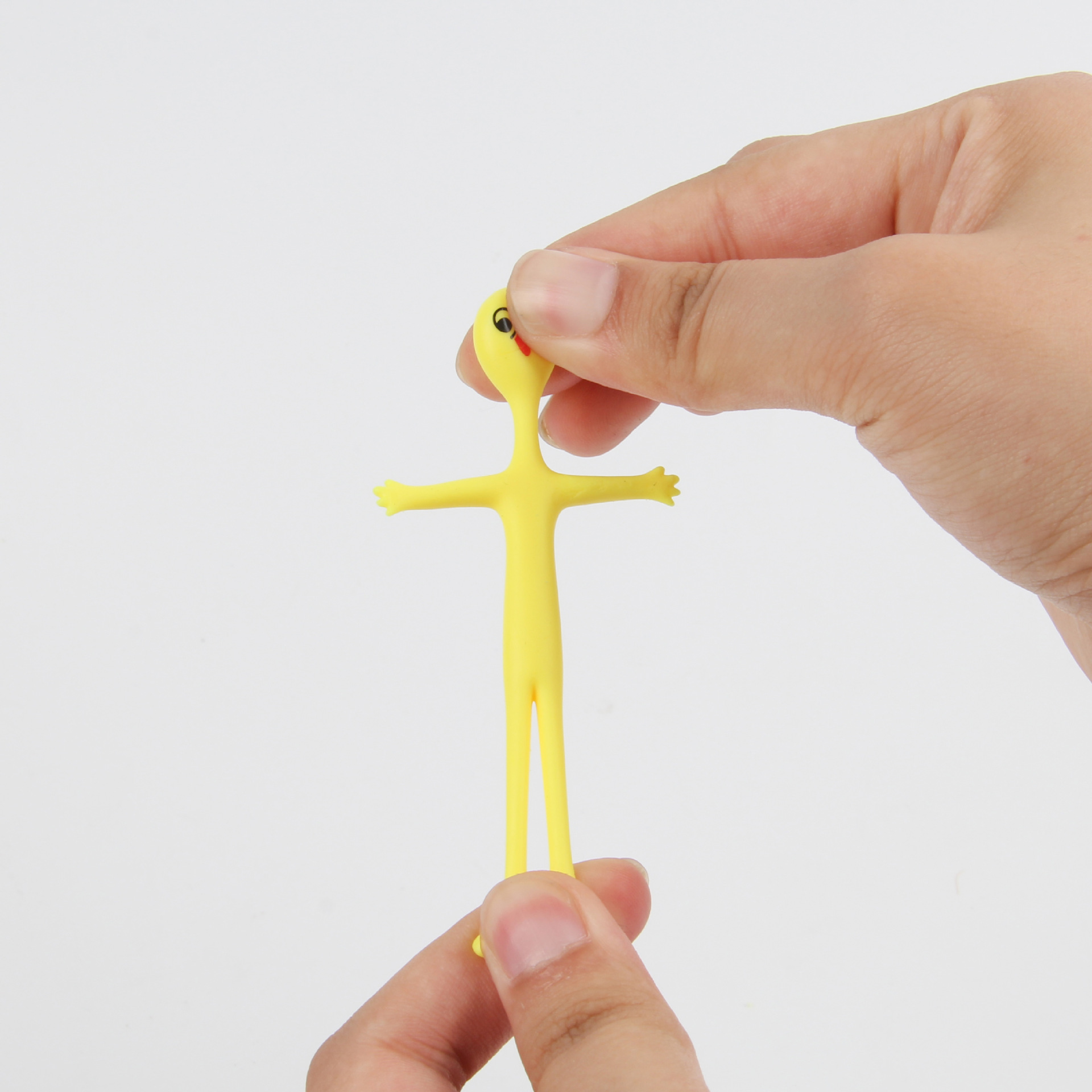 New and unique tpr elastic yellow figurine expression pulling release soft rubber creative Minion stress-relieving toy pic 12