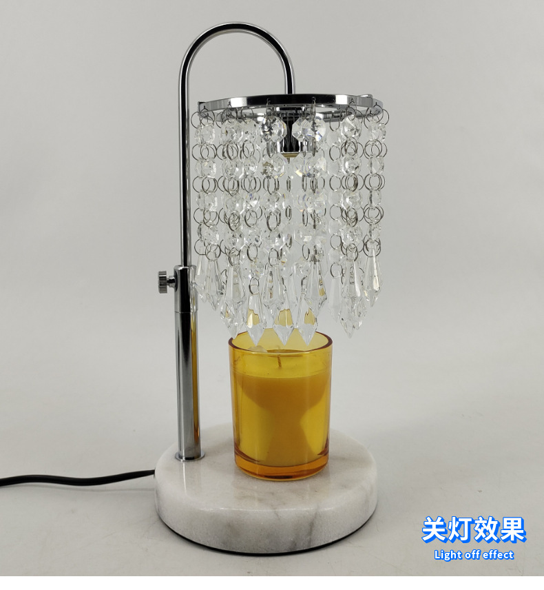 亚马逊铃兰香薰灯无火融蜡灯法式复古床头灯简约唯美卧室护眼台灯详情20
