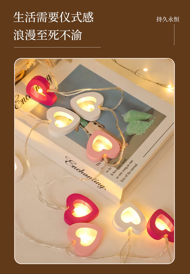 New outdoor courtyard atmosphere Christmas party handicraft decorative copper wire string lights mini LED copper wire light strings pic 8