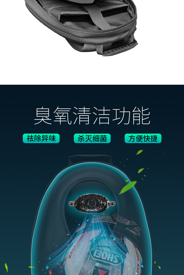 loy机车LED背包户外骑行包休闲发光眼睛包硬壳防海洋之心头盔包详情8