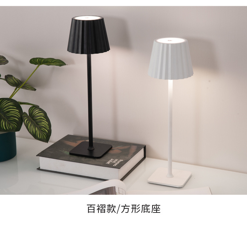 新款铁艺高脚台灯卧室床头触摸创意小夜灯现代简约客厅充电小台灯详情14