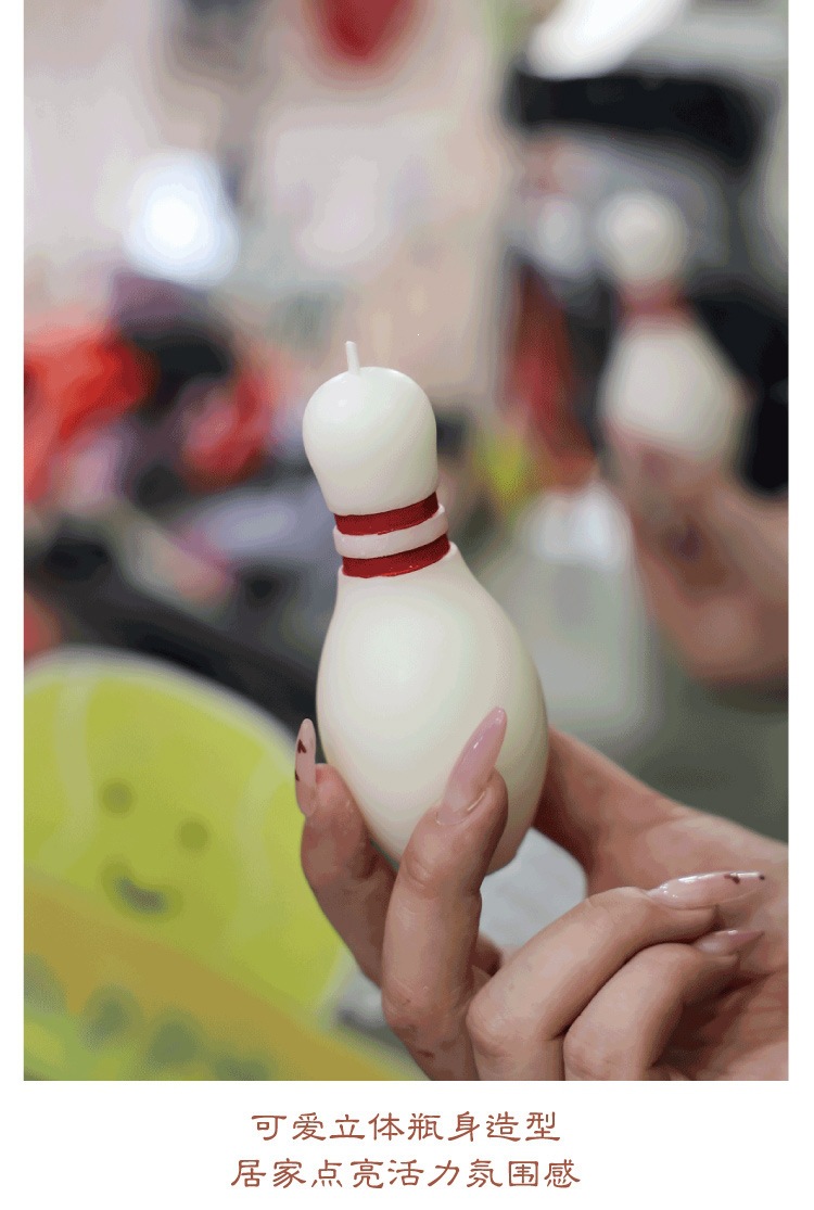 运动系列足球网球黑 8 台球保龄球造型仿真香薰蜡烛香氛摆件详情9
