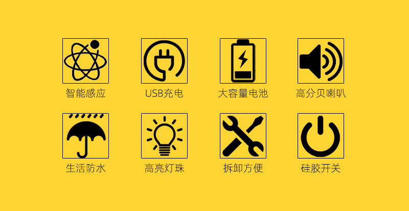 自行车夜骑灯手电筒usb前灯山地车骑行装备配件大全单车尾灯车灯详情3