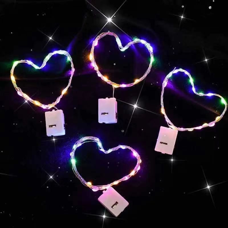 Cross-border colored lights, small square boxes, flowers, festival led Christmas bounball stalls, festival room decorative lights pic 18