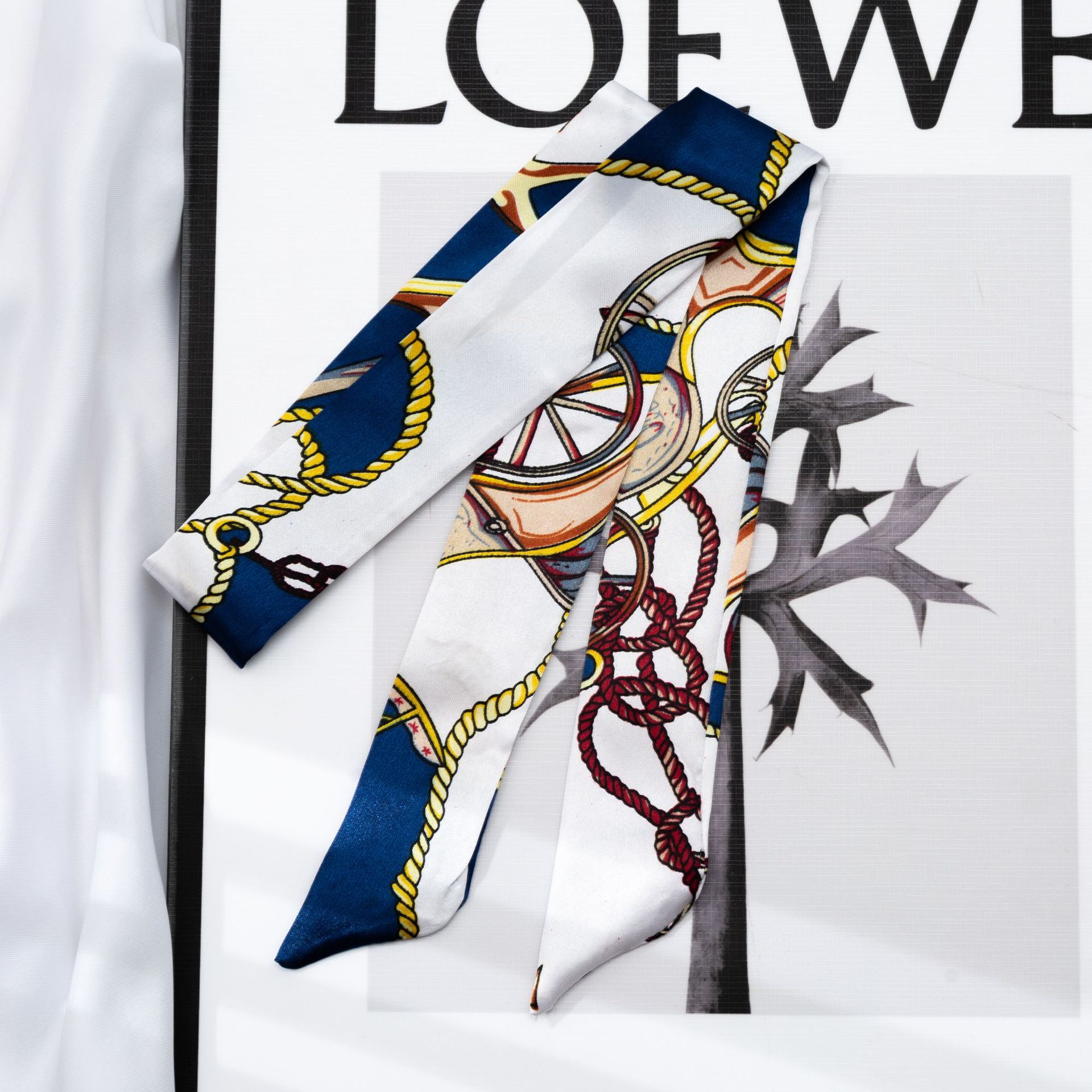 2025 Small silk scarf, hair band, long silk scarf, hair band, silk ribbon, Suzhou and Hangzhou souvenir packaging box, silk scarf pic 17
