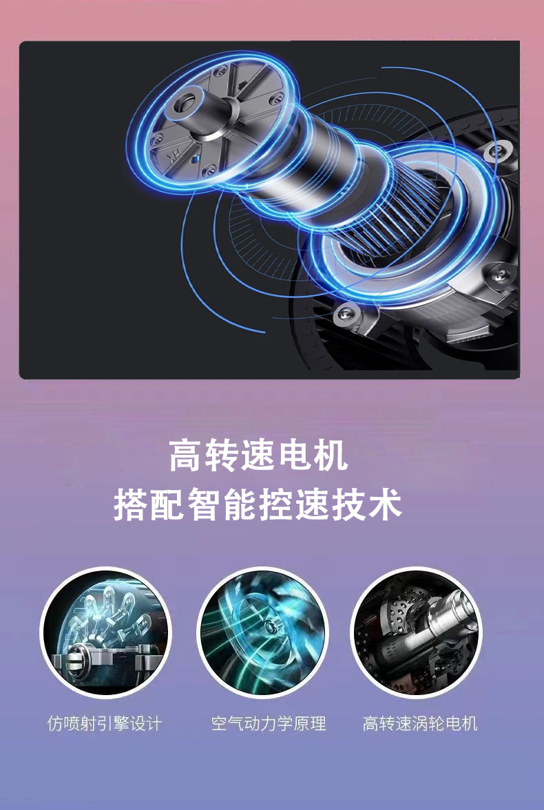 Household silent negative ion hair dryer that does no harm to hair, high-power constant-temperature hair care hair dryer for hair salons, starting from one piece pic 13