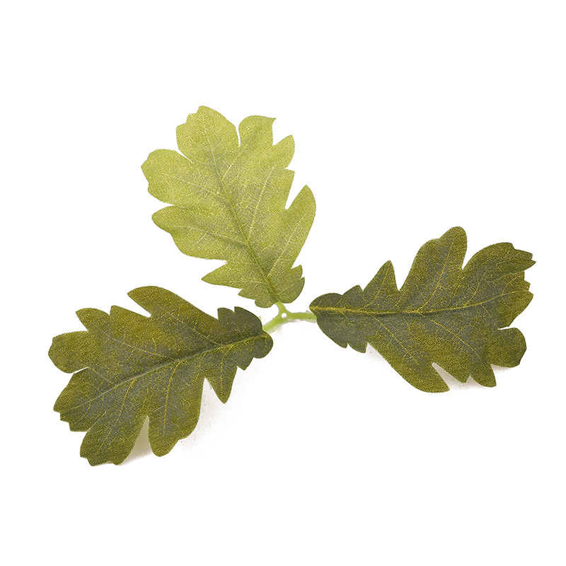 仿真枫叶绿色植物圣诞节节日纯手工装饰拍照摄影道具人造叶片详情8