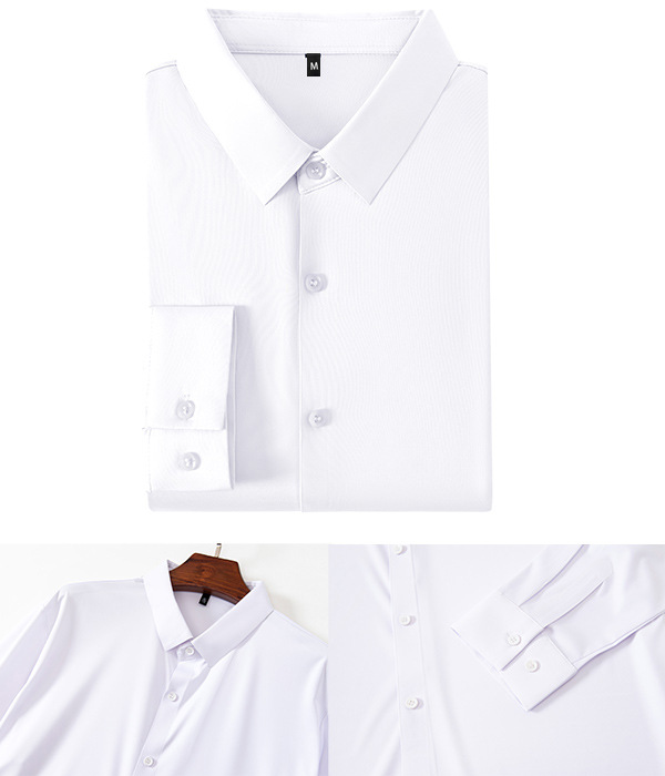 【无痕高弹】跨境四面弹力衬衫男免烫抗皱男士衬衣欧码男装外贸爆详情13