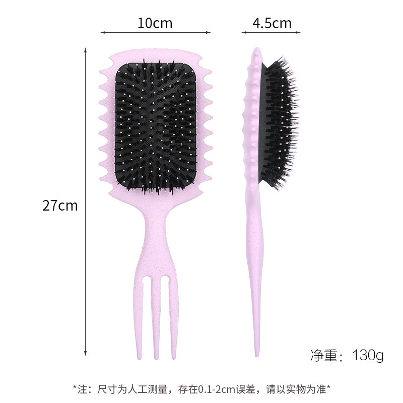 跨境方形气垫梳子女士长发气囊梳按摩梳蓬松造型梳卷发弹跳卷曲梳详情2