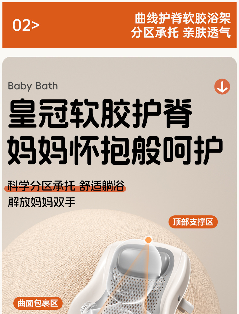 Xiaomuma baby bath tub, baby bath tub, foldable, sitting and lying, large household bath tub, one-piece delivery pic 12