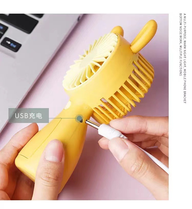 New portable charging handheld fan mini desktop for cute pets, student dormitory, office, outdoor USB charging pic 17