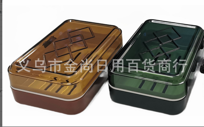 Household bathroom storage soap box, simple box, 2-yuan wholesale plastic soap box, soap box, draining and flip-top soap box pic 4