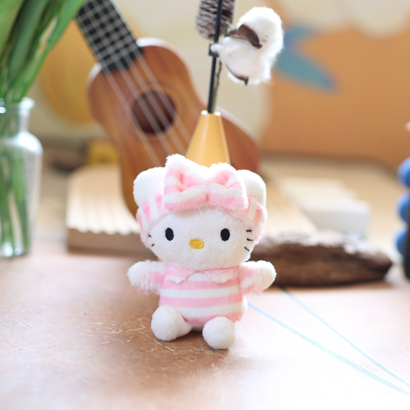 网红可爱浴巾三丽鸥库洛米挂件毛绒玩具公仔玉桂狗包包挂饰钥匙扣详情8