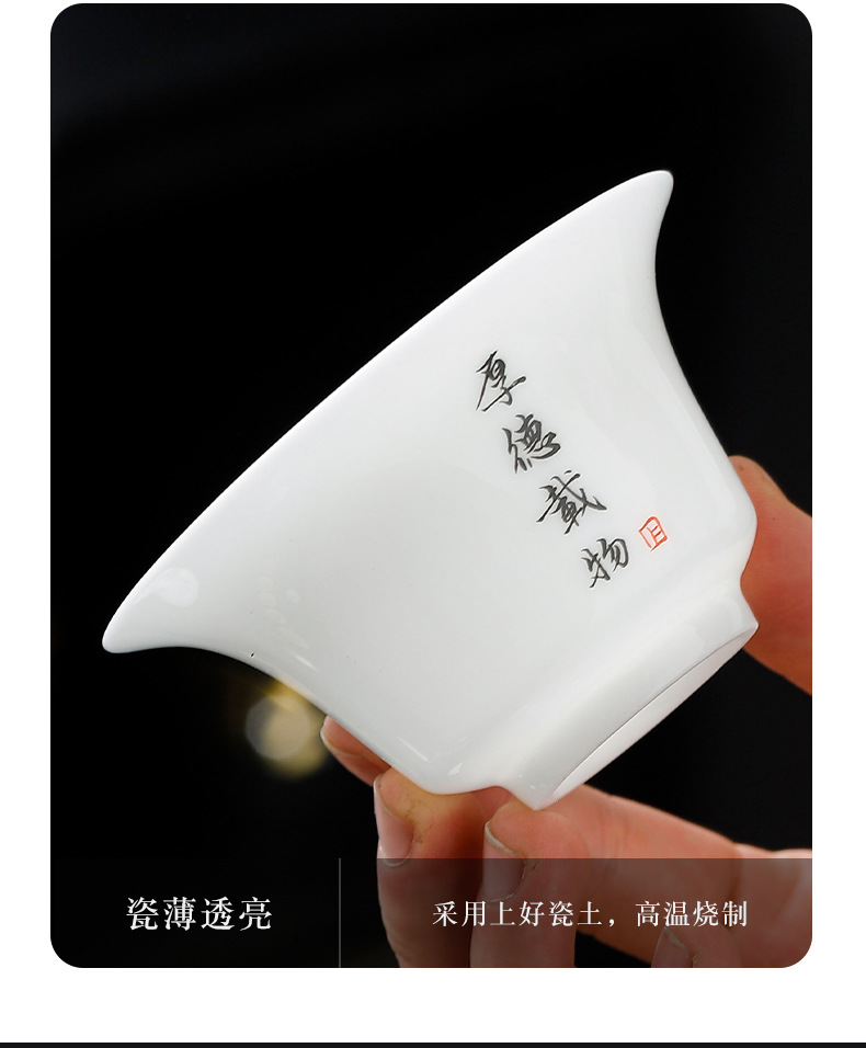 High-end sheep fat jade ice tea set, company business souvenir, annual meeting and festival gift for clients pic 19