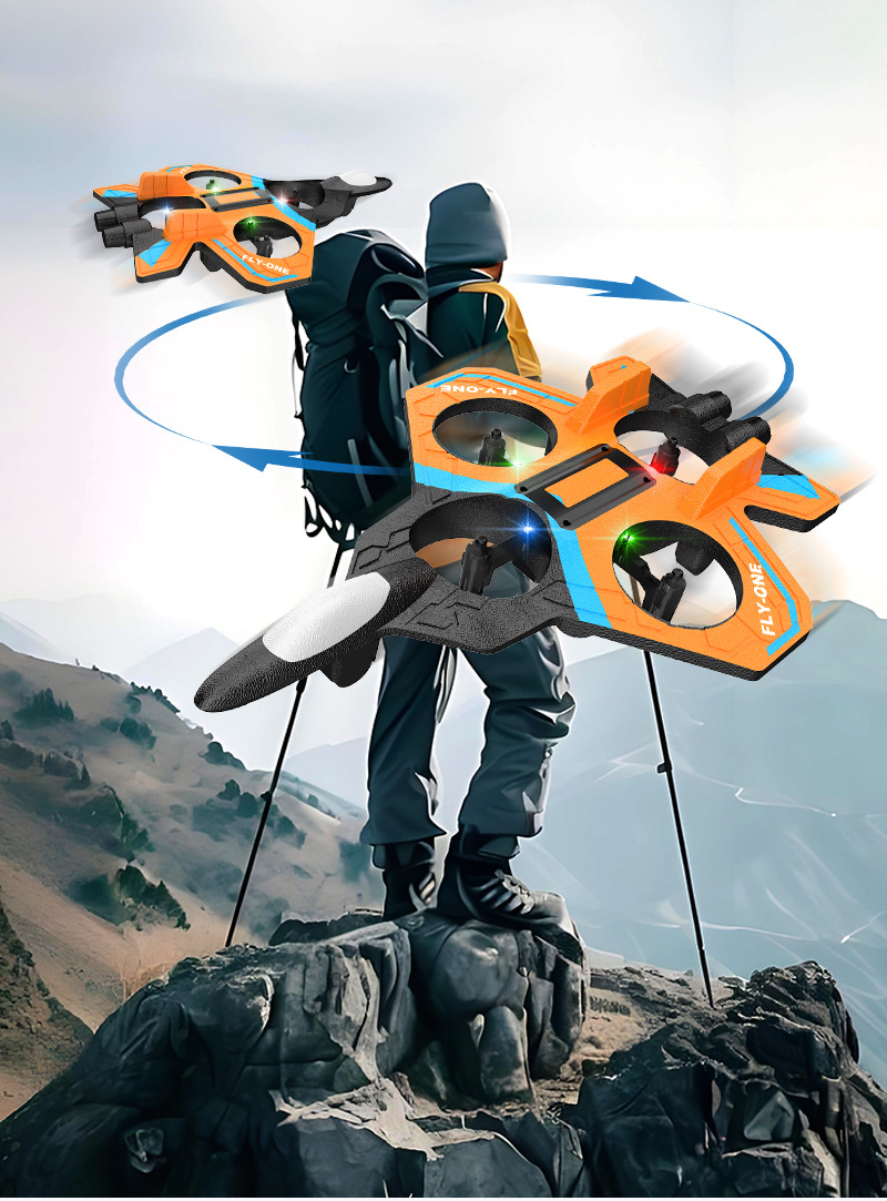 遥控泡沫飞机定高战斗机炫彩灯光四轴无人机飞行器灯光飞行特技详情9