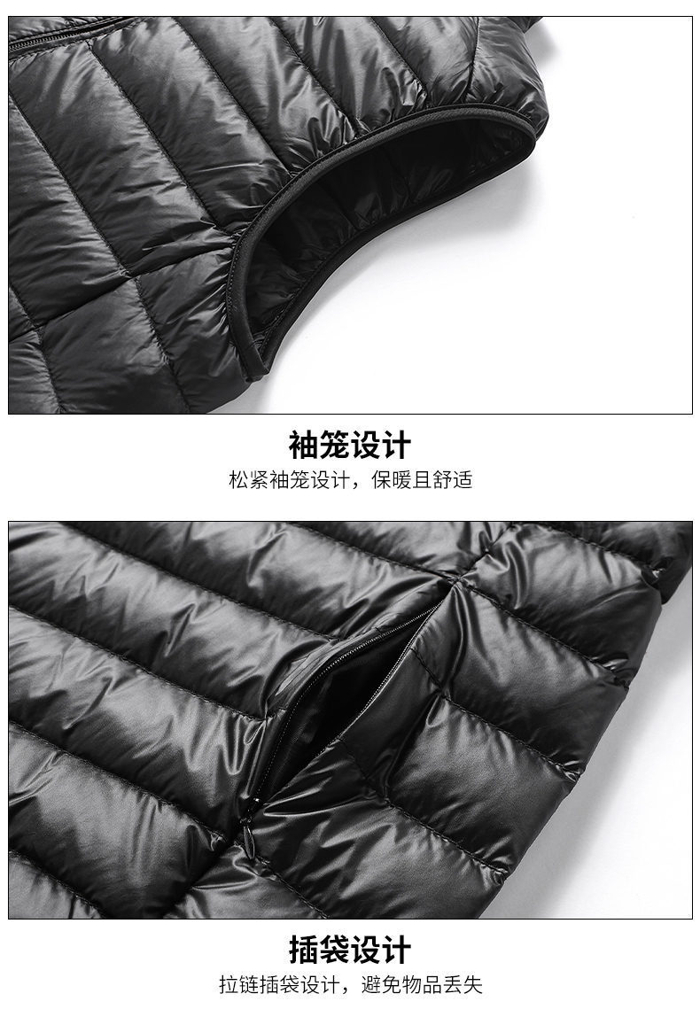 Winter new down cotton jacket men's off-the-shoulder 详情19