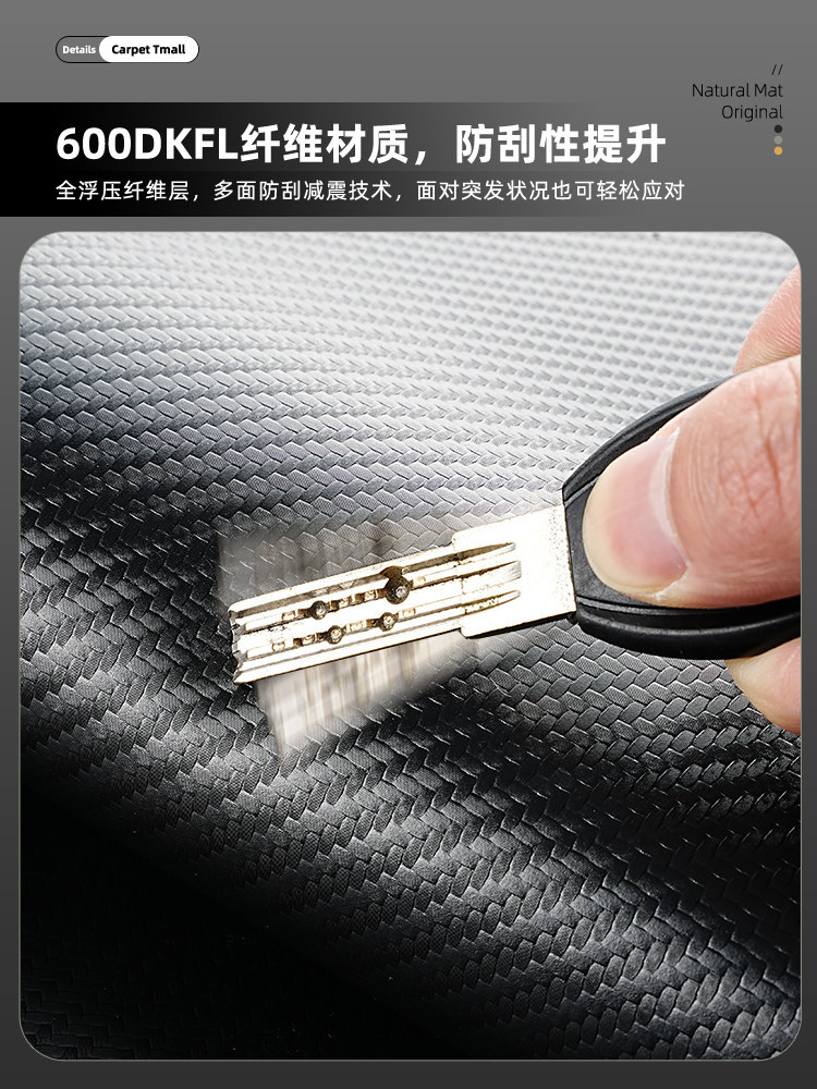 新款餐桌垫碳纤维纹加厚办公桌垫防油防水轻奢高级感桌面保护垫子详情14