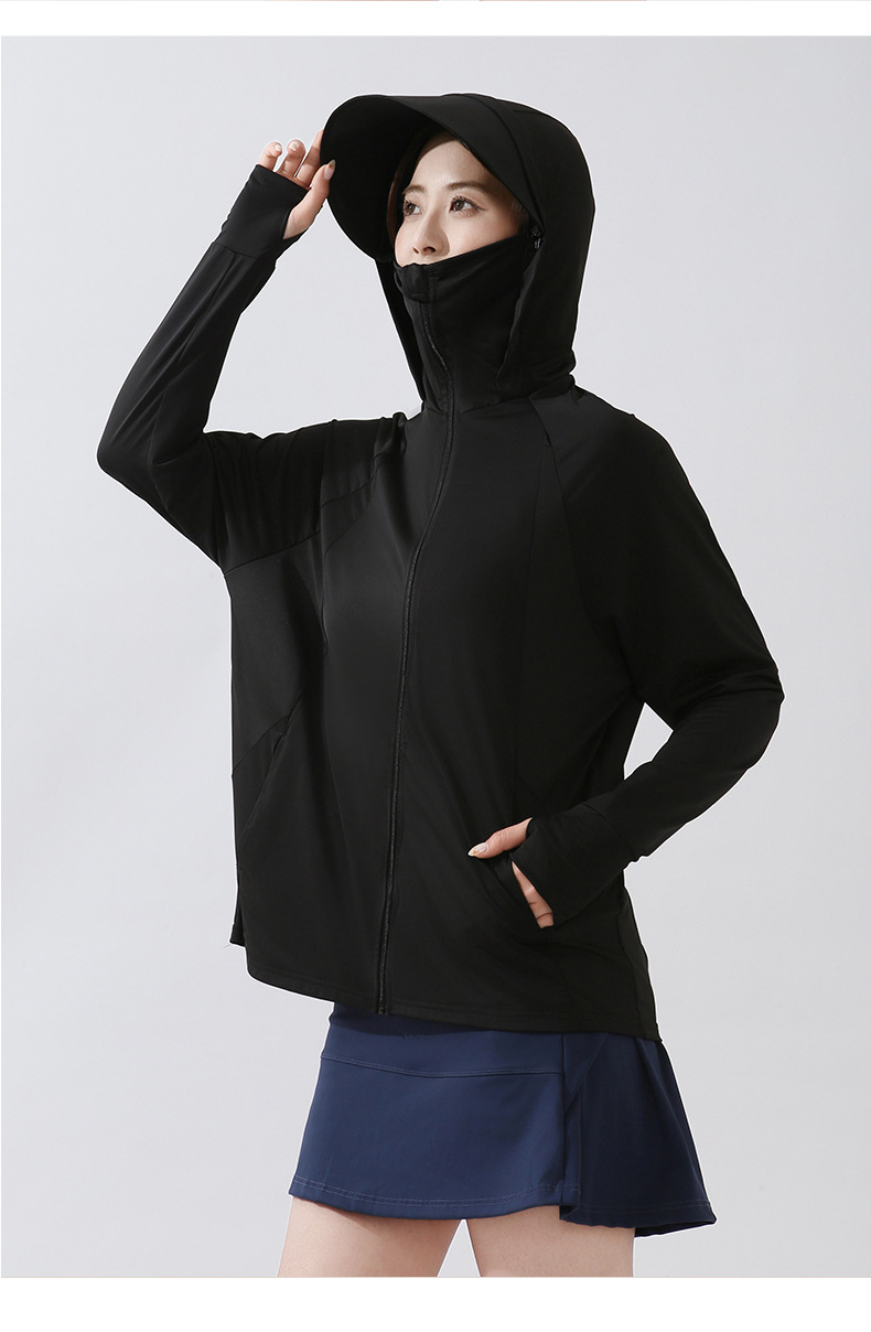 This is the same style of summer outdoor sun-protective clothing for both men and women. It is a loose and large-sized sun-protective garment with ice silk pic 59