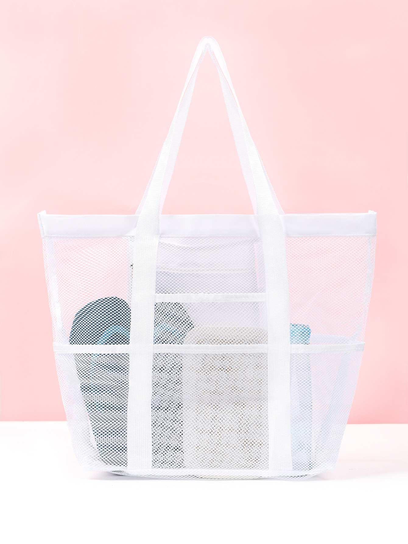 沙滩包大容量玩具网眼游泳包多功能旅行手提单肩沙滩袋泳衣收纳包详情25