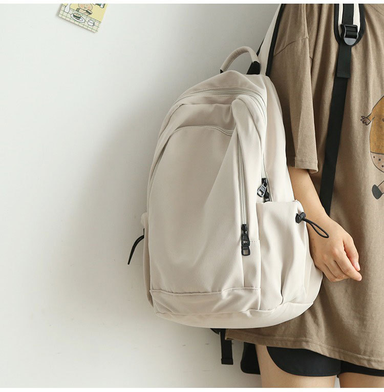 双肩包男日系百搭大容量大学生背包轻便简约初中高中生上课书包女详情4