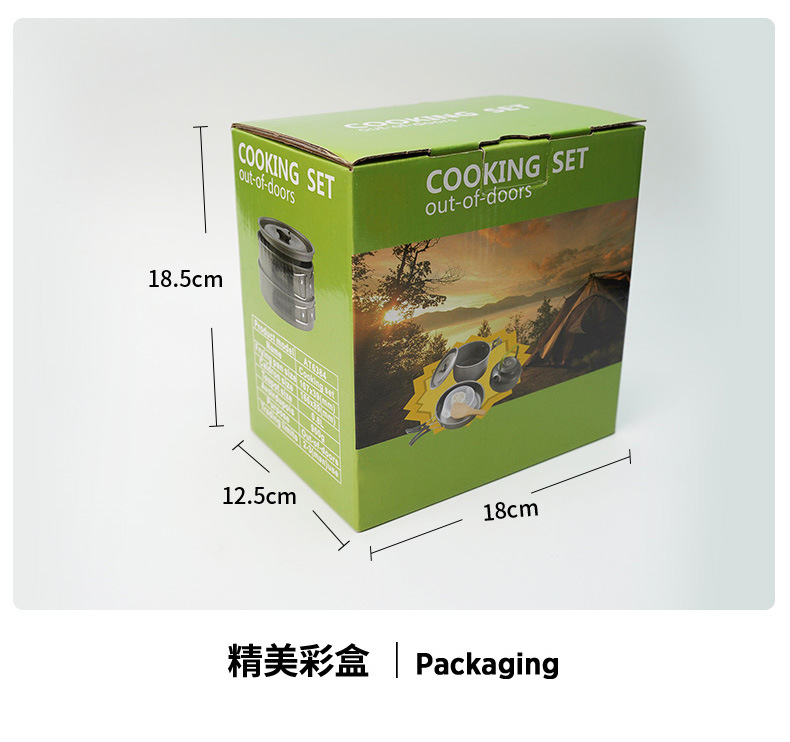 卡式炉韩式户外炊具套装钛杯淋浴器户外厨具用品详情28