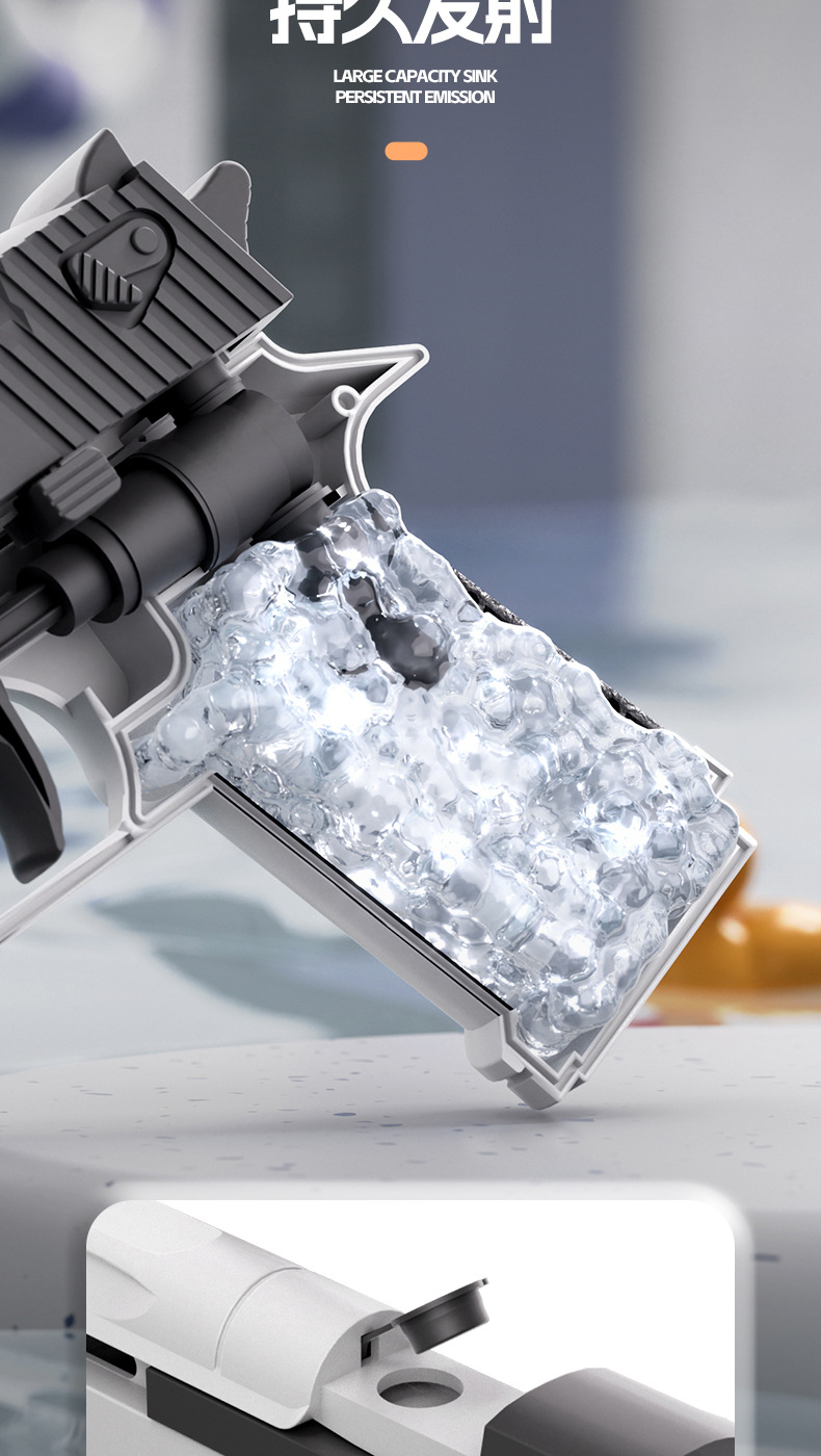 跨境抖音热卖沙漠之鹰连发手动联发水枪夏日男孩戏水沙滩水枪玩具详情5