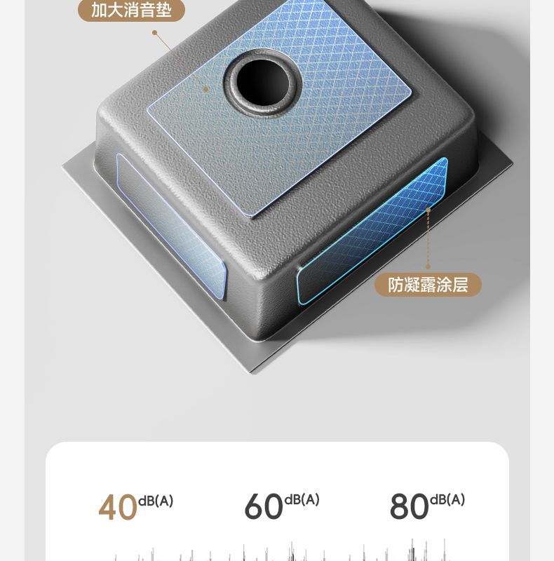 家韵纳米厨房手工小水槽单槽不锈钢洗菜盆台下盆迷你吧台岛台详情31