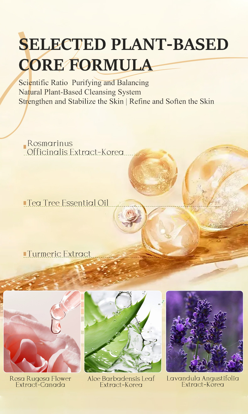 KORMESIC Cleansing Herbal Three-Color soap Deep Pore Cleansing and Oil Control Handmade Soap perfumed soap pic 19