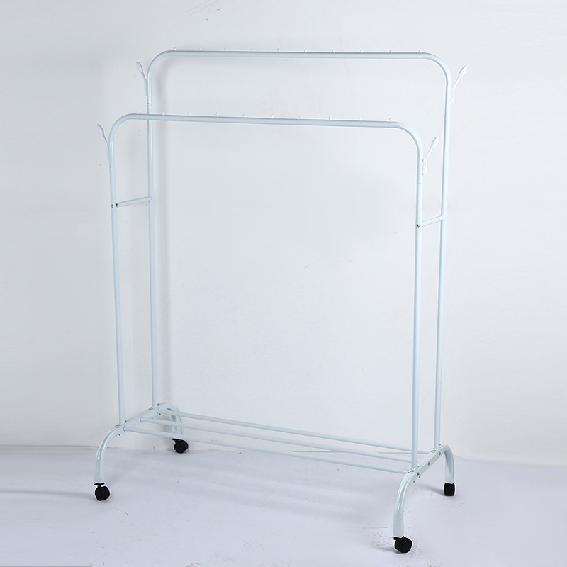 定制晾衣架落地挂衣架家用晒衣架大学宿舍室内简易折叠衣帽架详情11