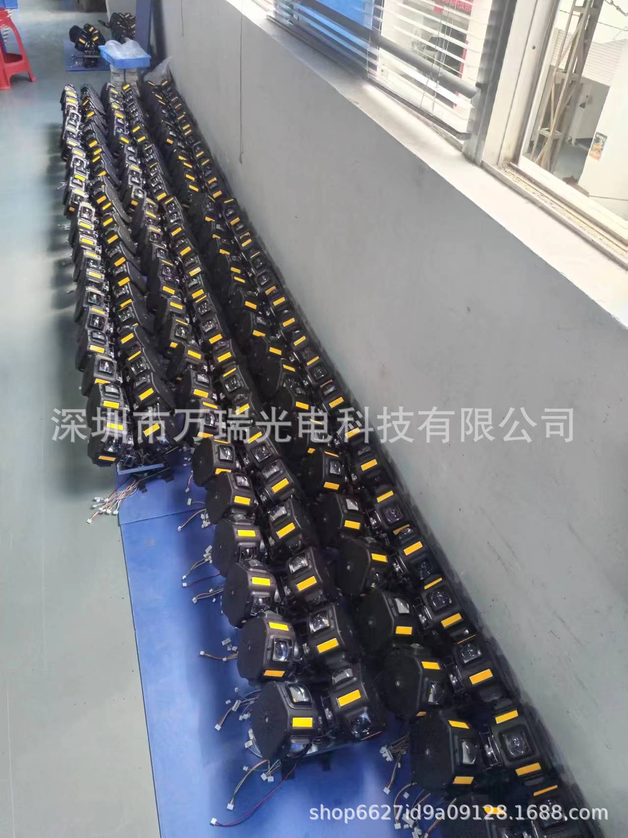 摇头光束激光灯双头小壁虎LED舞台频闪无极旋转KTV酒吧蹦迪图案详情12
