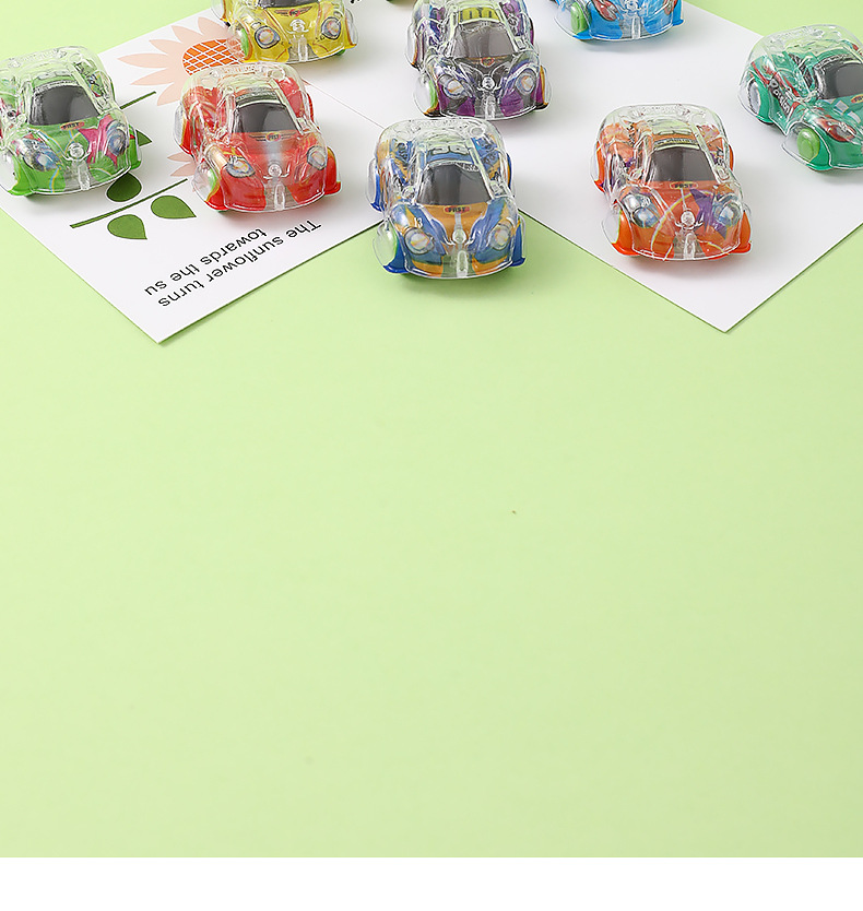 Color-printed small cars, rebound cars, inertia mini gifts, girl toy cars, boy toys, kindergarten prizes pic 15
