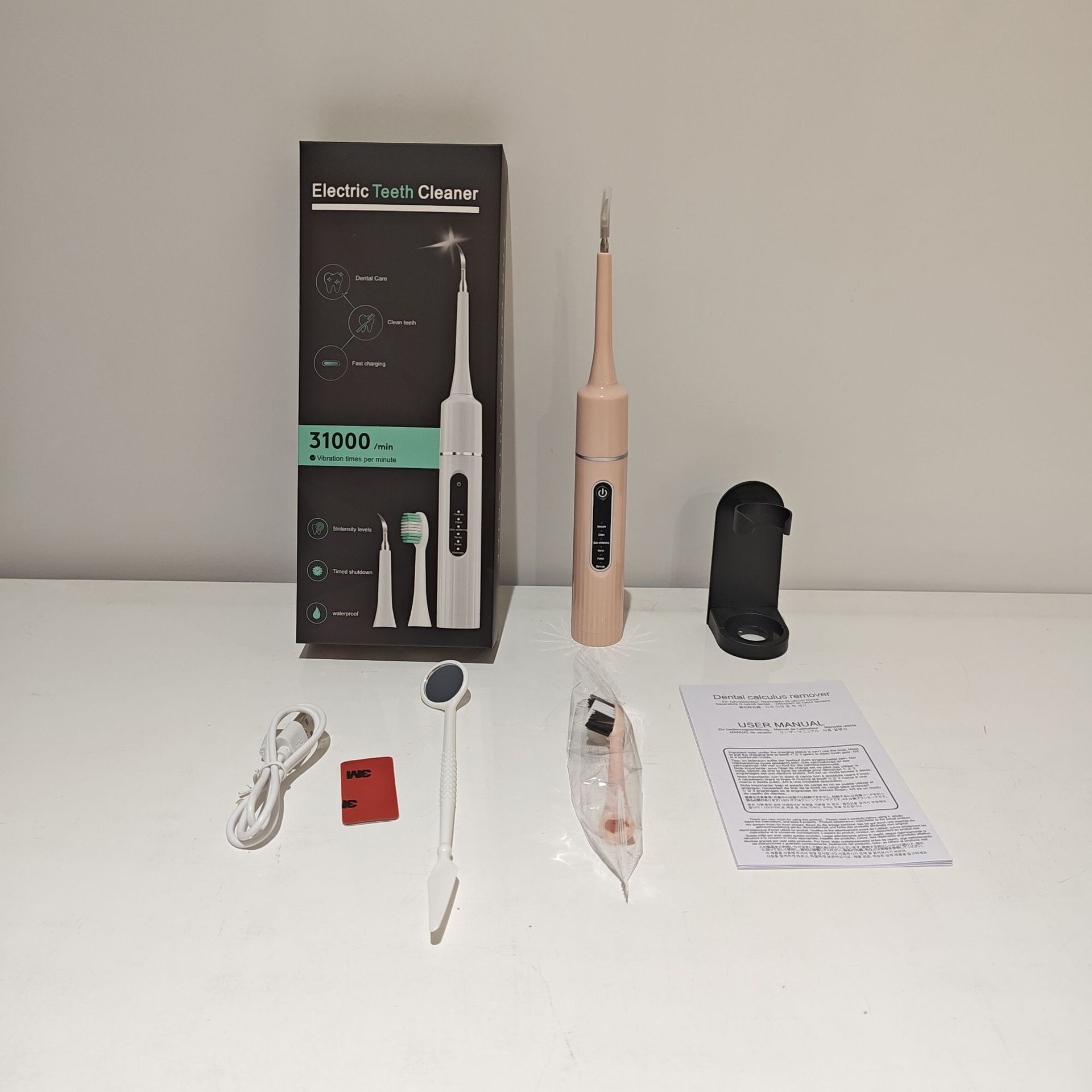A popular foreign trade product, the six-in-one electric toothbrush set, portable tartar removal, teeth cleaning and beauty device pic 21