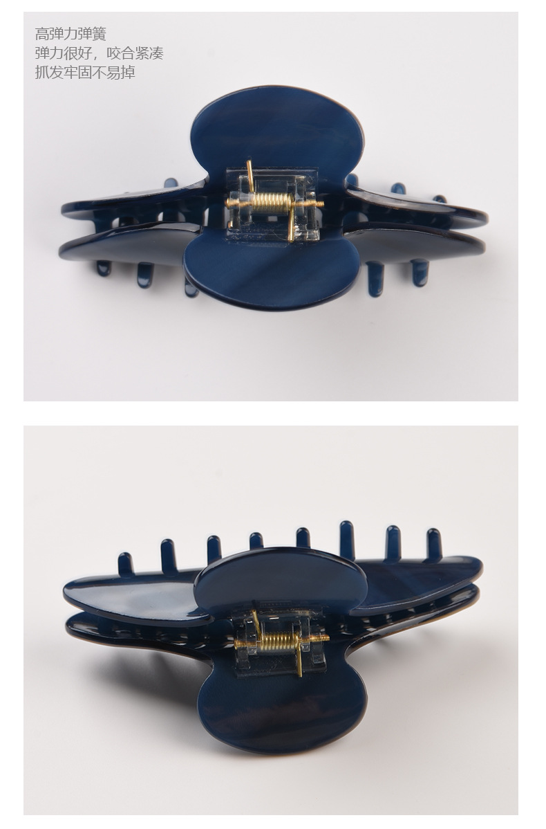 佳蕊韩版大号头饰发抓醋酸抓夹马尾夹女鲨鱼夹彩色发夹时尚发饰款详情11