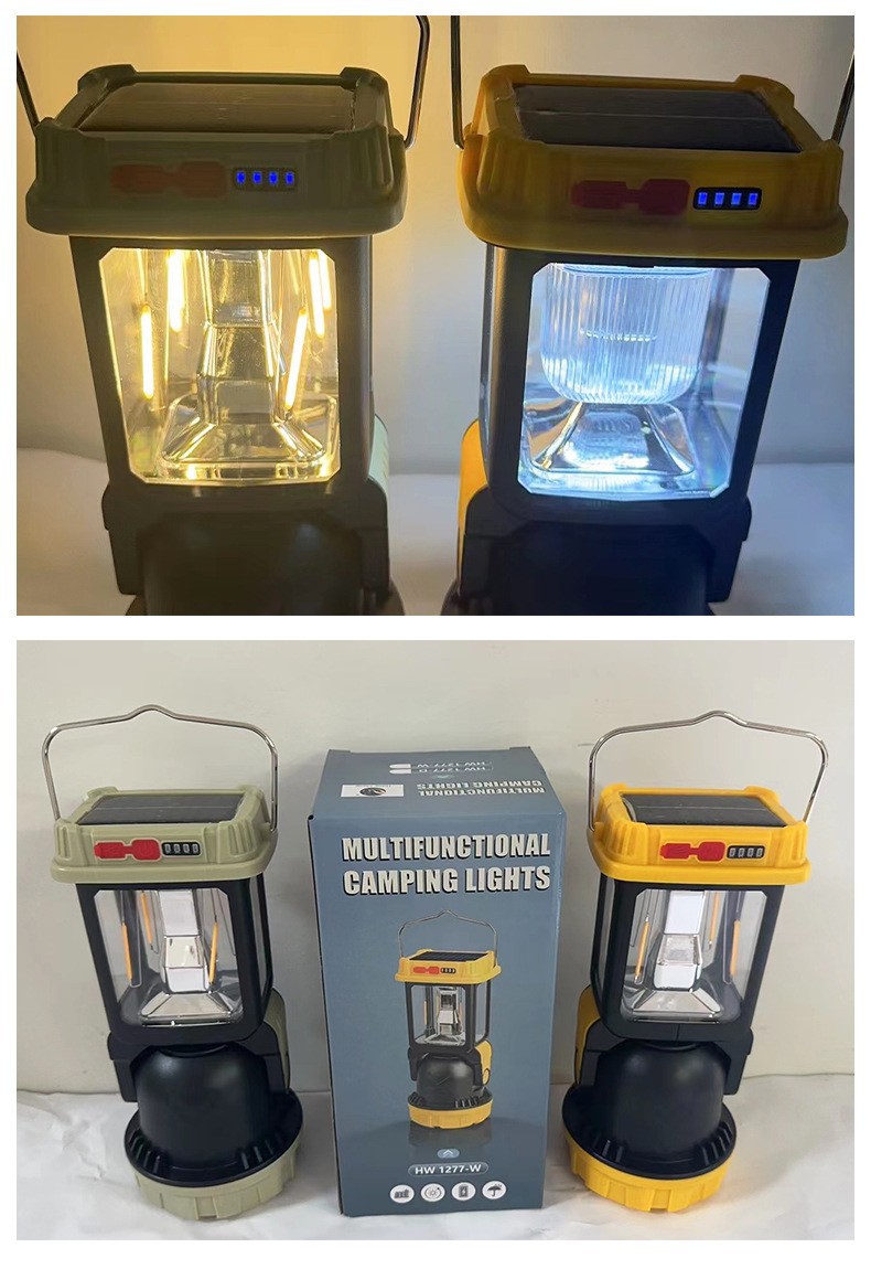 Cross-border solar LED high-intensity portable lamp, outdoor multi-functional tungsten filament ambient light, household table lamp, flashlight pic 11