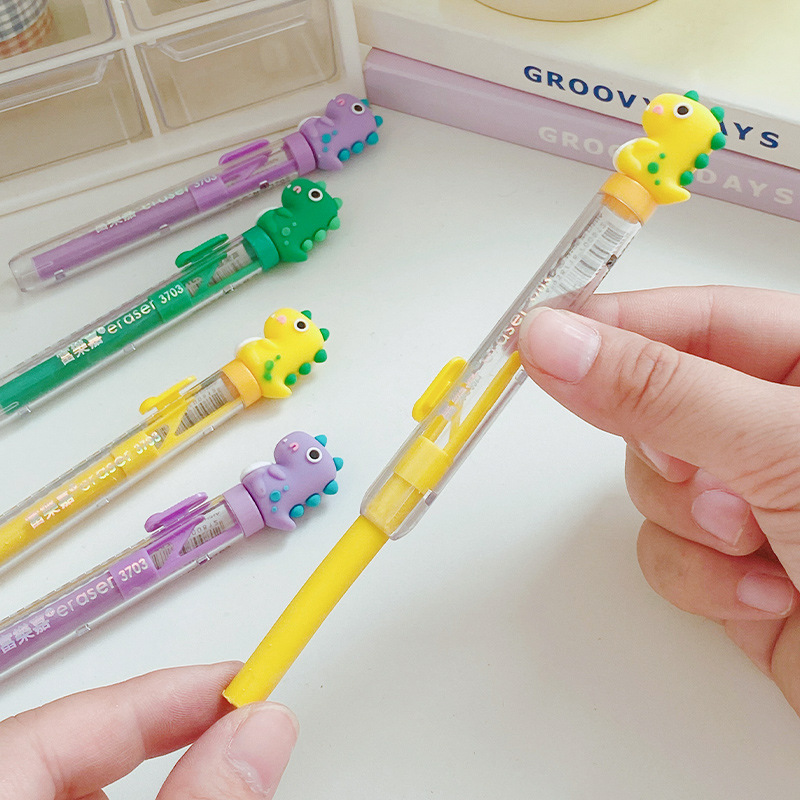 Cartoon DIY eraser, cute Japanese dinosaur eraser, student writing and modification eraser, office stationery wholesale pic 4