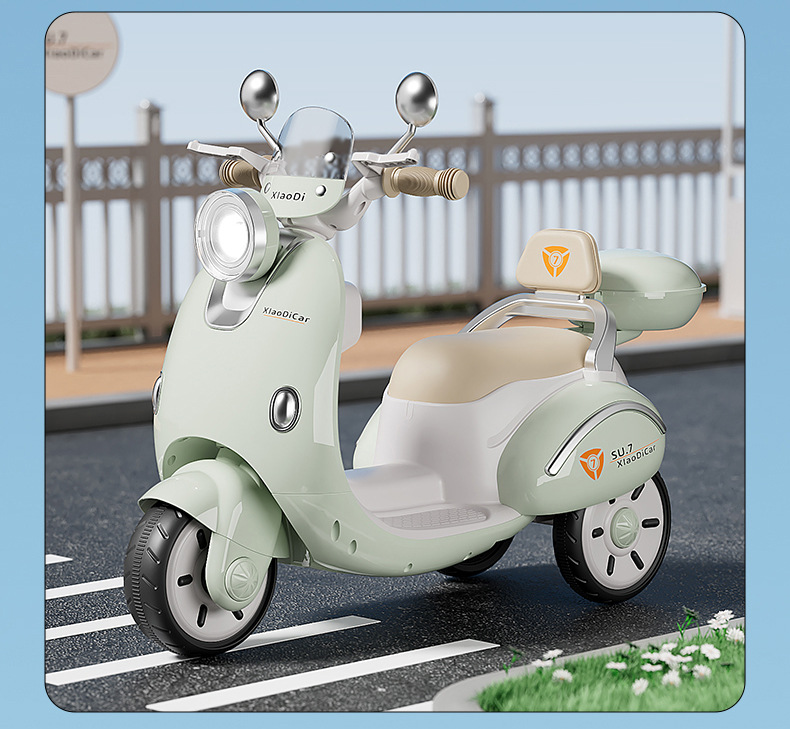 儿童电动摩托车男女孩宝宝三轮车电瓶车遥控充电可坐人小孩玩具车详情27