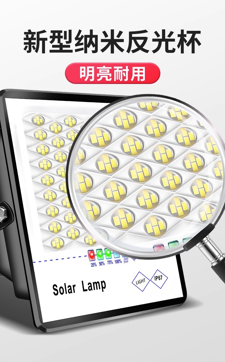 Solar outdoor garden lamps, ultra-bright hanging lamps, new rural lighting floodlights, high-power indoor and outdoor street lamps factory pic 4