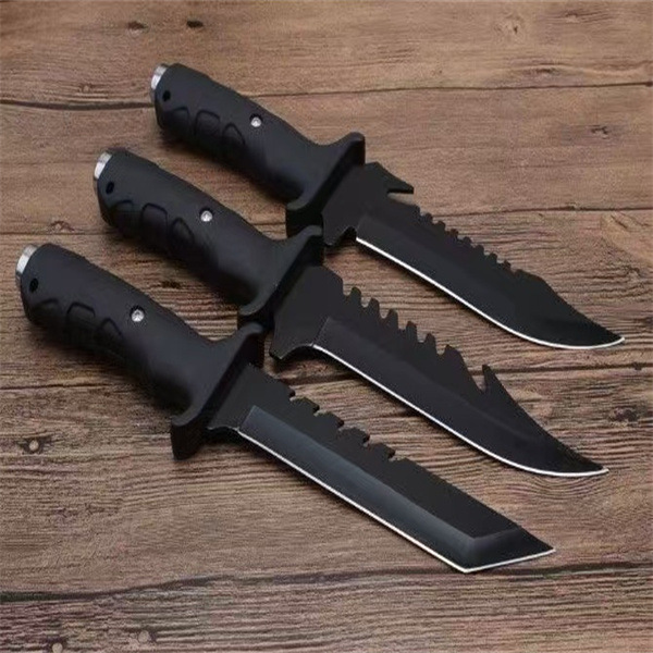 Outdoor knives, multi-functional self-defense knife, high-hardness survival straight knife pic 1