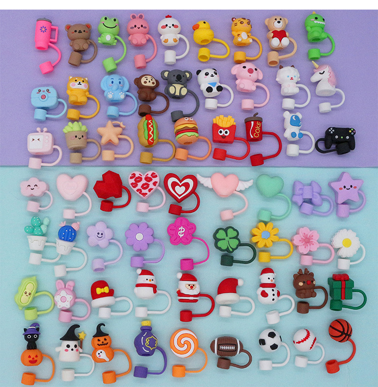 现货史丹利杯配件专用吸管帽花朵吸管套冰霸杯10mm吸管塞厂家直销详情12