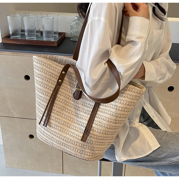 草编大容量包女包编织夏天沙滩女2024新款包包单肩手提托特包大包详情31