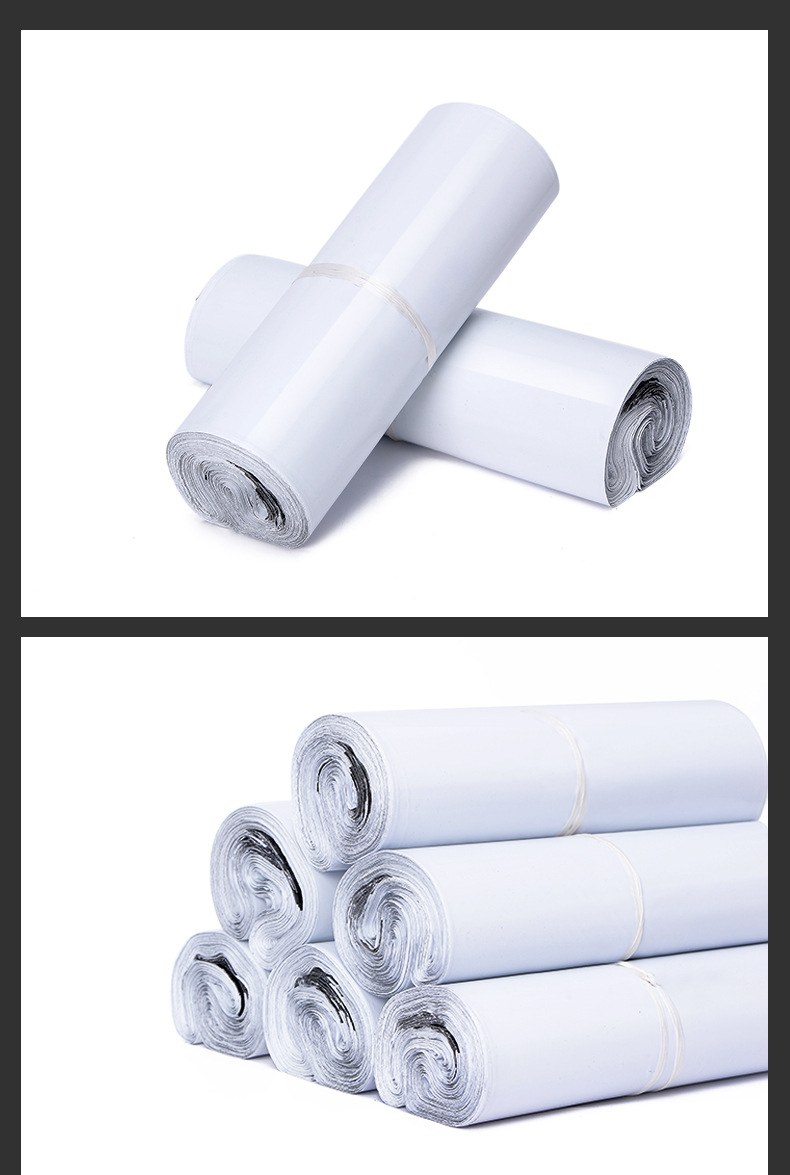 New material white express bags, thickened logistics waterproof packaging plastic bags, production and wholesale, mailing document packaging bags pic 12