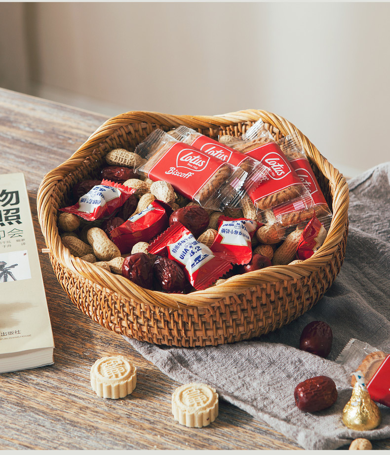 藤编收纳筐水果篮家用馒头筐竹编面包筐馍筐零食野餐篮筐手编篮子详情10