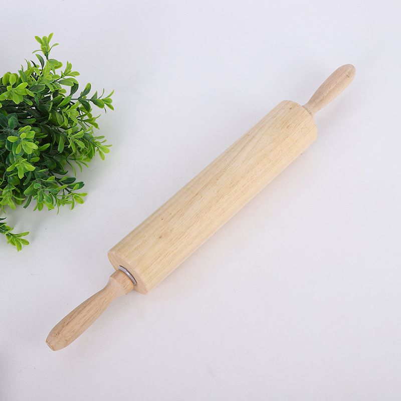During the Spring Festival, the whole family makes dumplings with solid wood rolling pins, non-stick rolling rollers, and household rolling pins in stock for wholesale pic 8