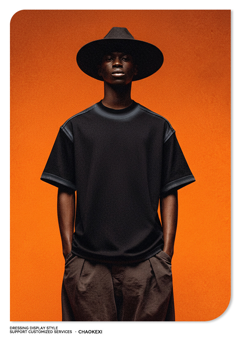 2026新品男装水洗喷绘复古潮牌上衣男女款短袖宽松青少年T恤定制详情16