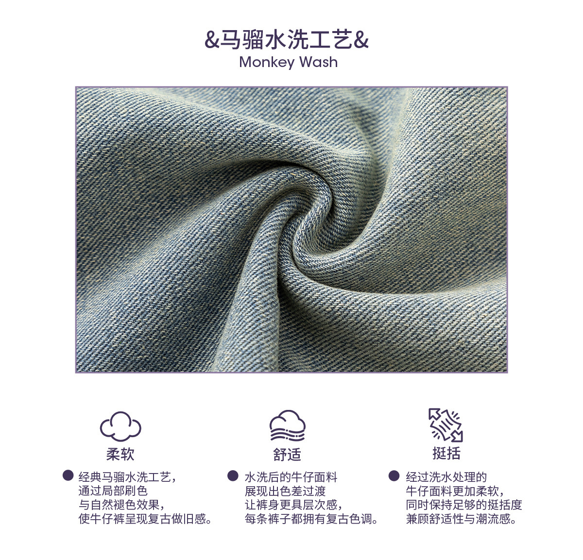 美式复古做旧水洗廓形牛仔裤男秋季新款潮牌直筒裤质感宽松长裤子详情7