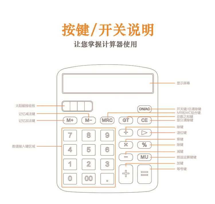 12-digit true solar dual power supply student, property, office and accounting special calculator manufacturer, computer wholesale pic 10