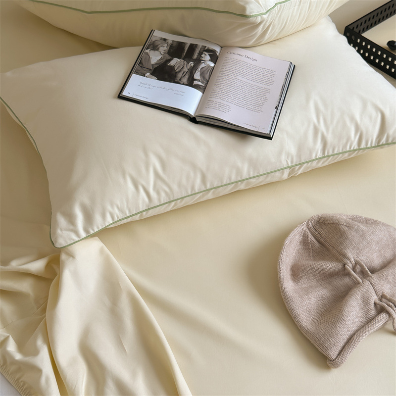Long-staple cotton single item, all-cotton brushed quilt cover bed, simple pigment color pure cotton autumn and winter 1.8m bedding pic 184