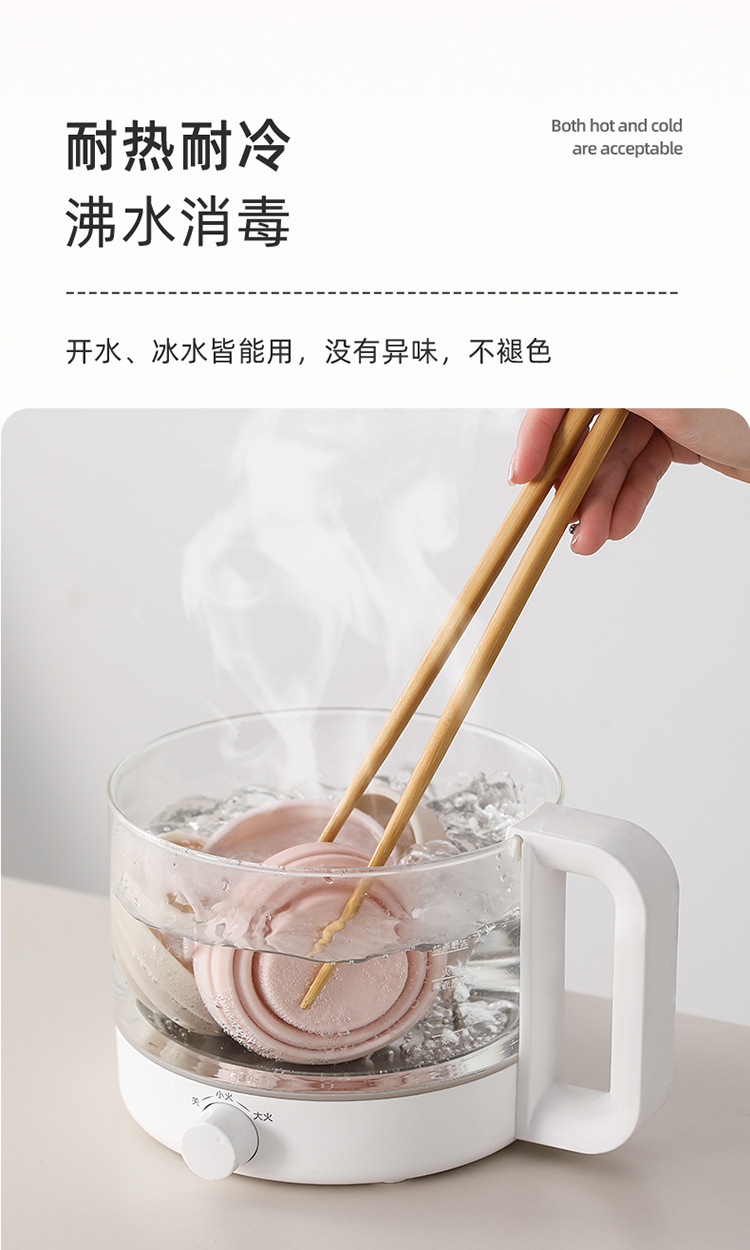 Portable silicone cups, portable compression outdoor travel mouthwash cups, toothbrush cups, folding water cups pic 8