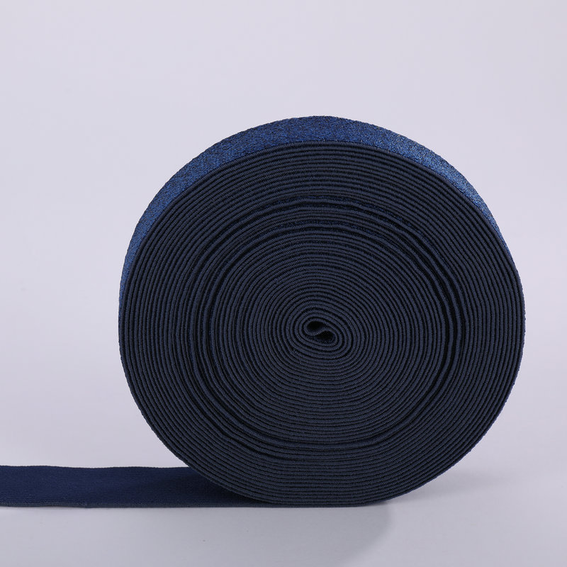 高密度金银丝松紧带金丝银丝扁宽皮筋橡筋装饰弹力松筋金色松紧厚详情8